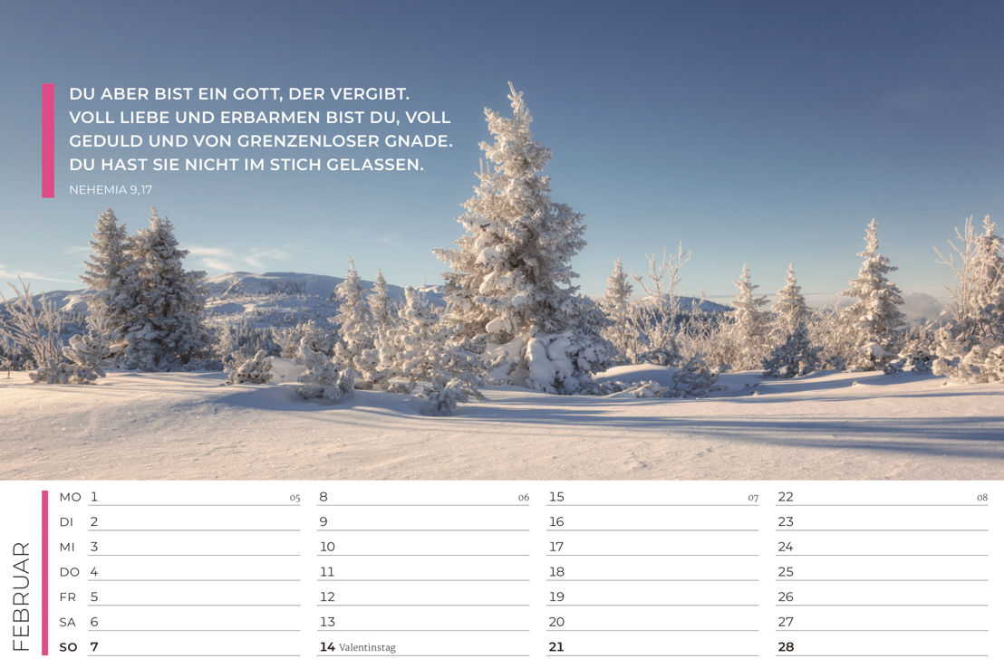 Life-is-More Panoramakalender 2021 - Nur 0.89 Euro - Evangelistischer